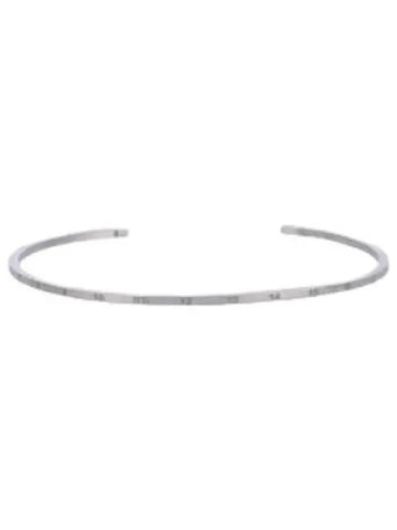 Number Logo Slim Bracelet Silver - MAISON MARGIELA - BALAAN 1