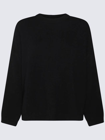 Allude Black Wool Knitwear - ALLUDE - BALAAN 1