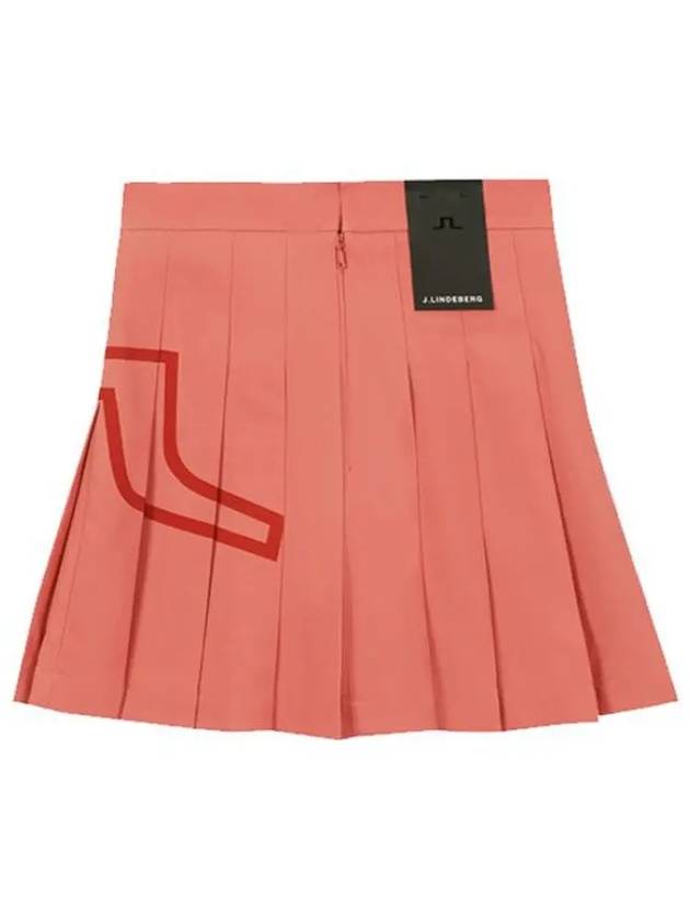 Women's Naomi Golf Pleated Skirt Faded Rose - J.LINDEBERG - BALAAN 3