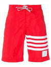 Classic Board Swim Shorts Red - THOM BROWNE - BALAAN 2