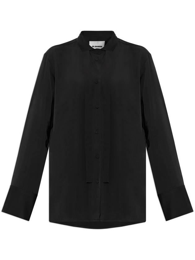 JIL SANDER Silk Shirt, Women's, Black - JIL SANDER - BALAAN 1