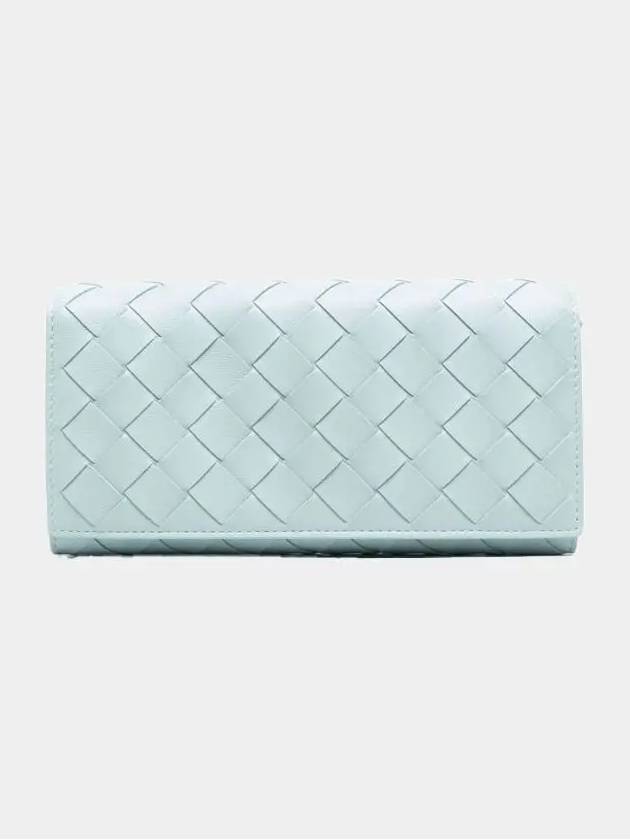 Intrecciato Large Flap Long Wallet Sky Blue - BOTTEGA VENETA - BALAAN 2