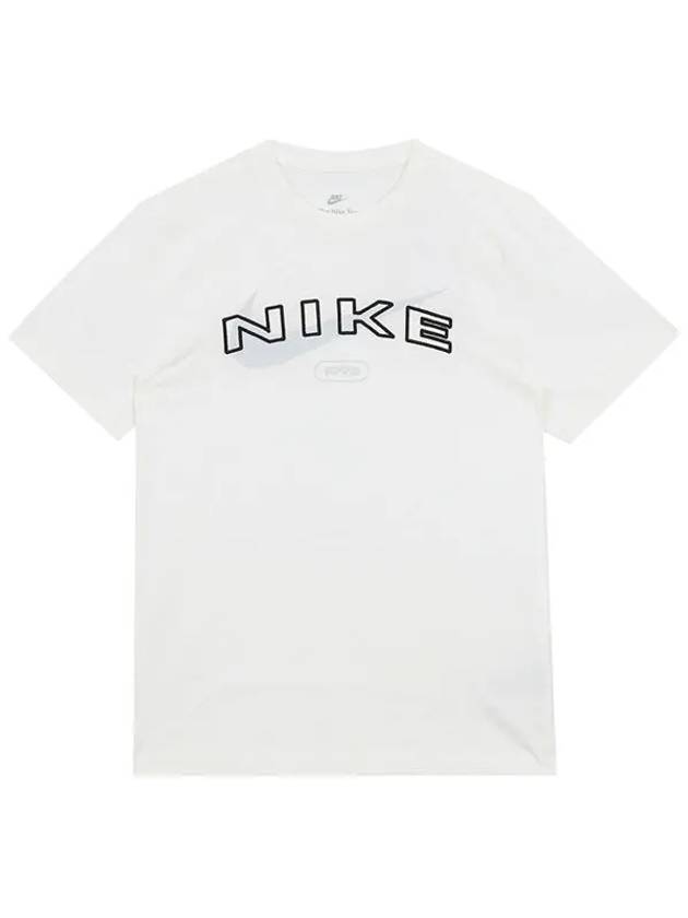 Sportswear Club Seasonal HBR Short Sleeve T-Shirt Sail - NIKE - BALAAN 3