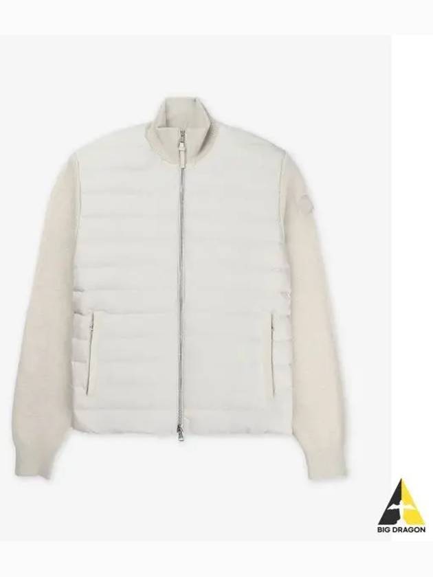 Wool cashmere zip up padding beige - MONCLER - BALAAN 2