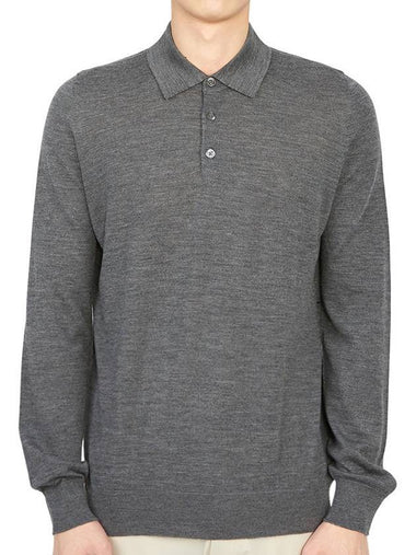 Knit PK Shirt Gray - JOHNSTONS OF ELGIN - BALAAN 1