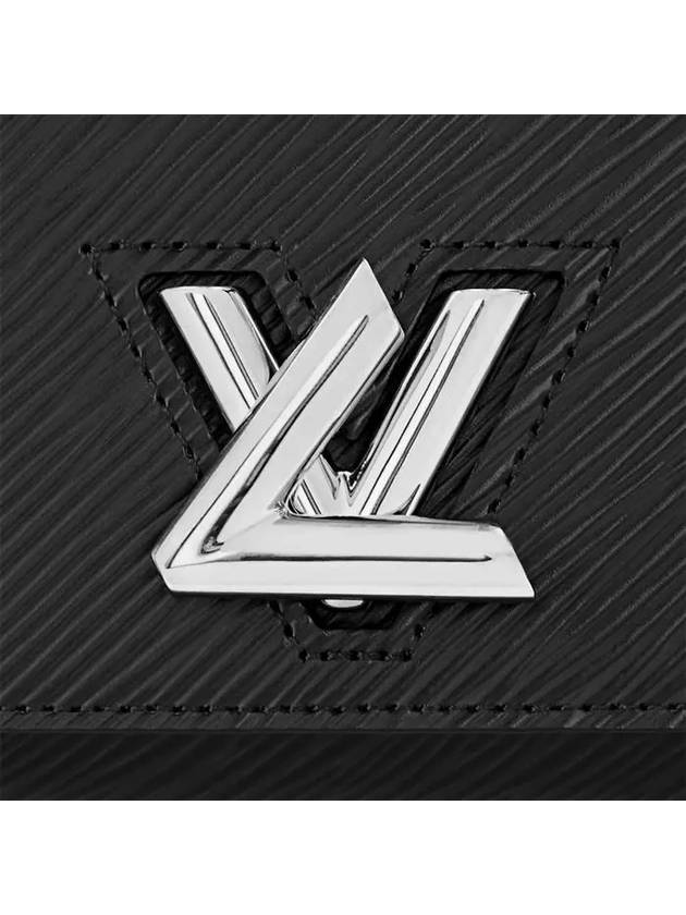 Twist Logo Epi Leather Compact Half Wallet Black - LOUIS VUITTON - BALAAN 7