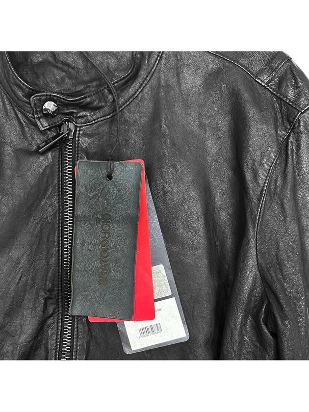 23FW Biker Leather Jacket GU23S8299VBRUSH - GIORGIO BRATO - BALAAN 5