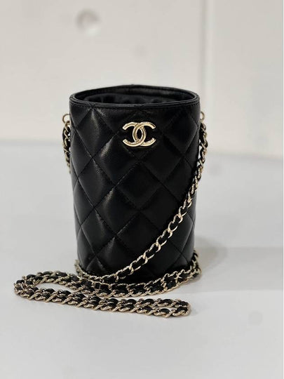 Direx mini cross bag black champagne gold bucket woc 31st unit - CHANEL - BALAAN 2