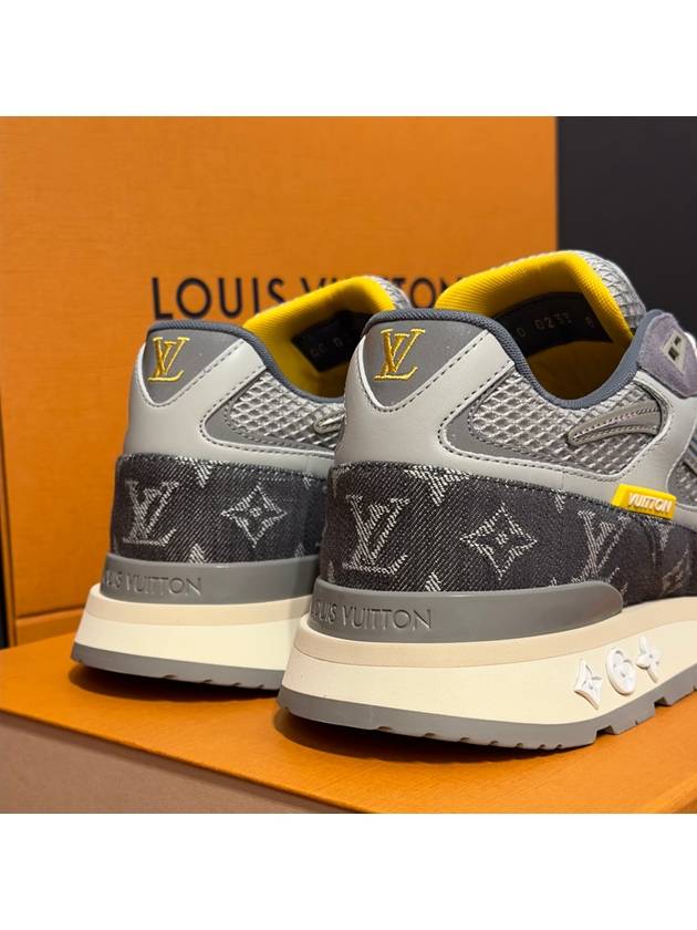 Men's Runaway Denim Sneakers Gray - LOUIS VUITTON - BALAAN 8