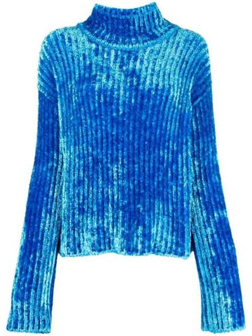 Chunky Rib Turtleneck Blue - ACNE STUDIOS - BALAAN 1