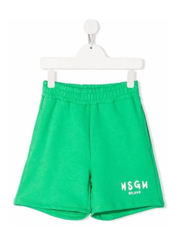 Kids Logo Print Shorts MS028742 080 - MSGM - BALAAN 1