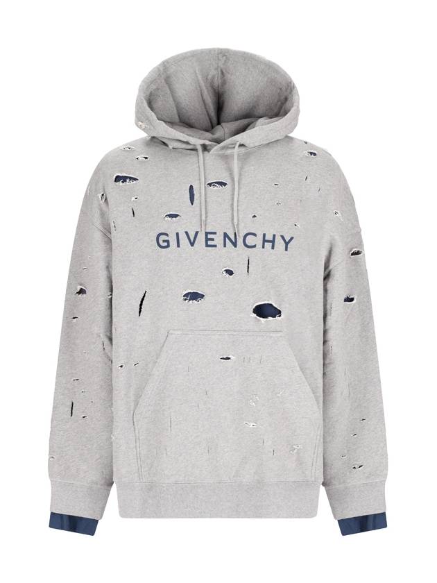 Sweater BMJ0JE3YK1063 GRAY BLUE - GIVENCHY - BALAAN 2