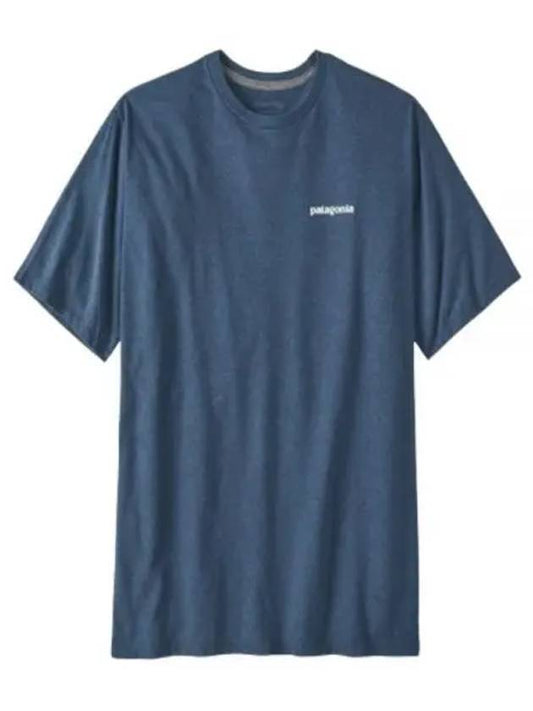 P 6 Logo Responsibili Short Sleeve T-Shirt Utility Blue - PATAGONIA - BALAAN 1