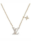 LV Iconic Crystal Necklace Gold - LOUIS VUITTON - BALAAN 3