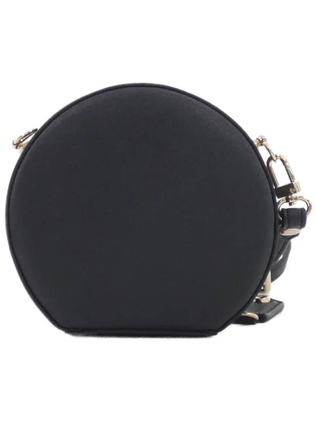 Round Small Saffiano Cross Bag Black - VIVIENNE WESTWOOD - BALAAN 3