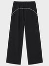 Piping Curved Track Pants Black - NOIRER - BALAAN 3