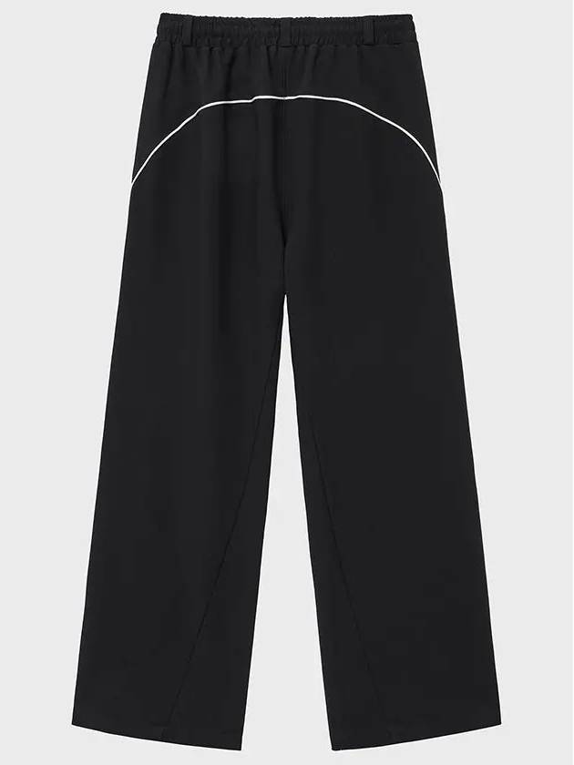 Piping Curved Track Pants Black - NOIRER - BALAAN 3