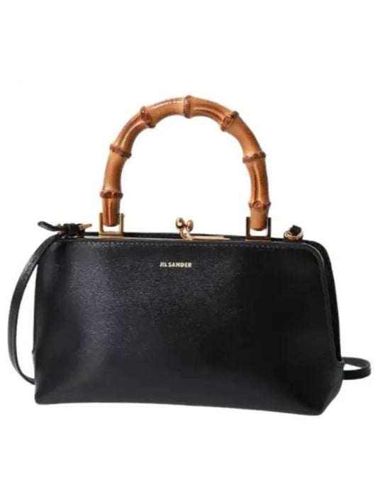 Goji Bamboo Mini Tote Bag Black - JIL SANDER - BALAAN 2