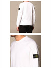 Wappen Patch Round Sweatshirt White - STONE ISLAND - BALAAN 6