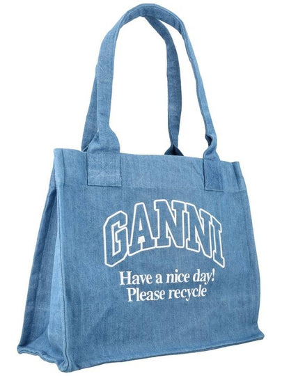 Denim shopping bag - GANNI - BALAAN 2