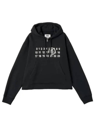 MM6 print hood black - MAISON MARGIELA - BALAAN 1