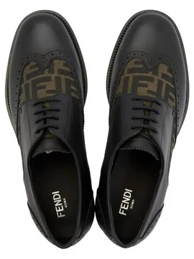 Leather Lace Up Derby Black - FENDI - BALAAN 2