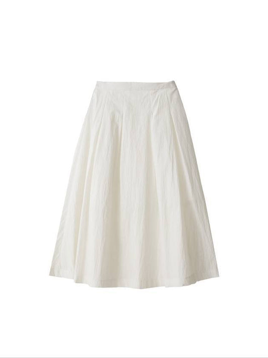 Pleated banding long skirt white - LESEIZIEME - BALAAN 1