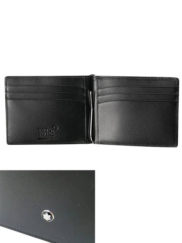 Meisterstuck 6CC Money Clip Half Wallet Black - MONTBLANC - BALAAN 3