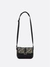 Explorer Pouch Strap Beige Black Oblique Jacquard - DIOR - BALAAN.