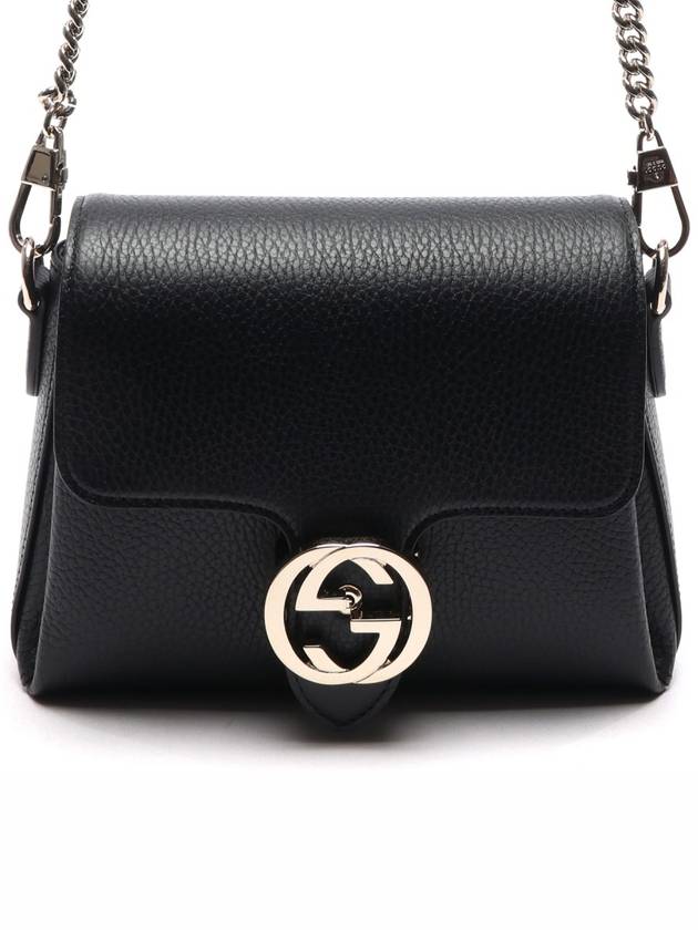 GG Interlocking Chain Mini Shoulder Bag Black - GUCCI - BALAAN 3