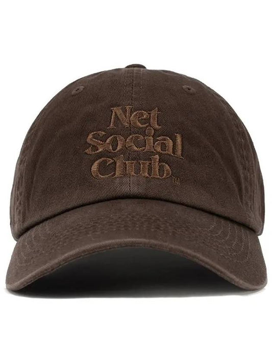 TNT LOGO WASHED CAP IMP DBR - NET SOCIAL CLUB - BALAAN 2