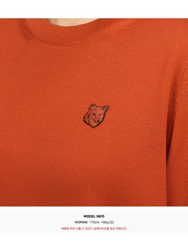 Bold Fox Head Wool Knit Top Red - MAISON KITSUNE - BALAAN 7