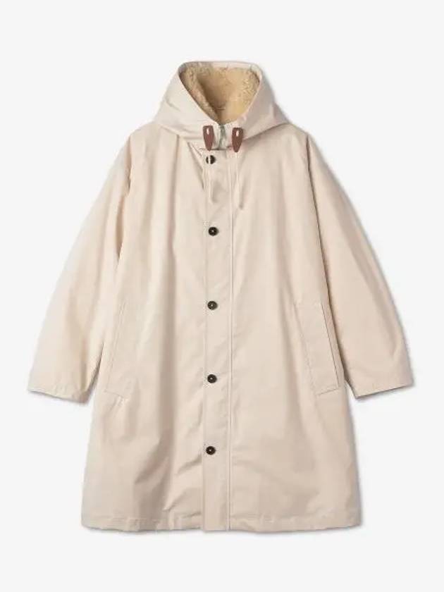 Men's Organic Washed Cotton Parka Beige - JIL SANDER - BALAAN 2