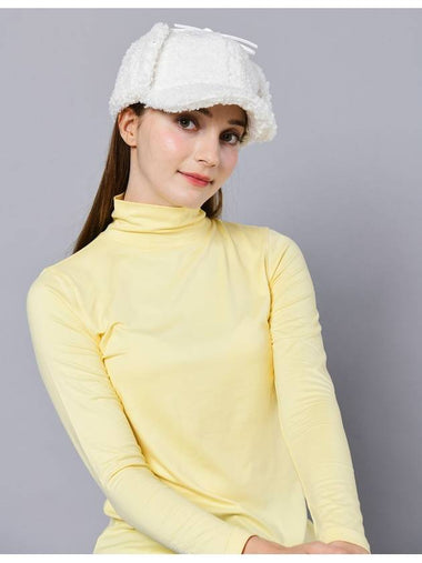 Fleece Poppy Ivory Hard Type Gwidang Cap DO6232AC105 - DOYOUKNOWMC GOLF WEAR - BALAAN 1