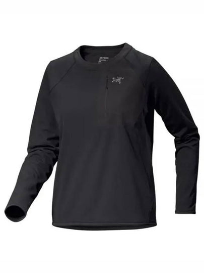 Delta Logo Crew Neck Long Sleeve T-Shirt Black - ARC'TERYX - BALAAN 2