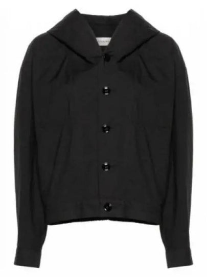 Cotton Crinkled Finish Jacket Black - LEMAIRE - BALAAN 2