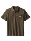 Polo short sleeve t shirt moss green K570 - CARHARTT - BALAAN 1