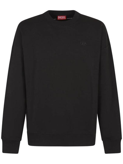 Men's Logo Embroidery Sweatshirt Black - DIESEL - BALAAN 2