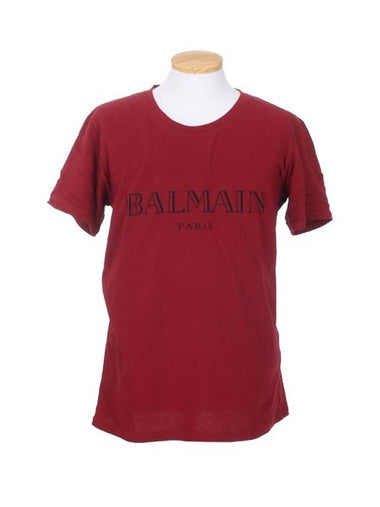 5HJ601 1506 132 Red TShirt - BALMAIN - BALAAN 1