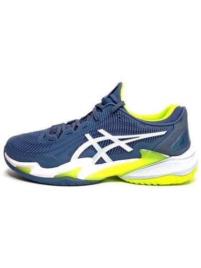 Court FF 3 Low Top Sneakers White Steel Blue - ASICS - BALAAN 2