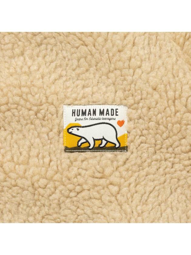 Boa fleece beige jacket HM26JK035 - HUMAN MADE - BALAAN 6