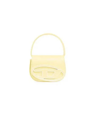 D Logo Leather Mini Tote Bag Yellow - DIESEL - BALAAN 2