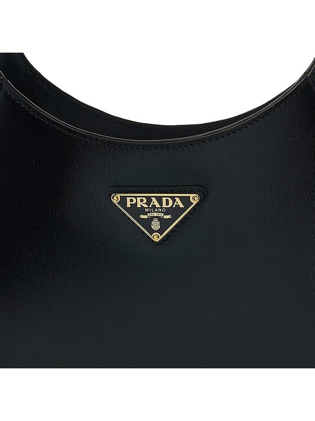 Medium Leather Shoulder Bag Black - PRADA - BALAAN 7