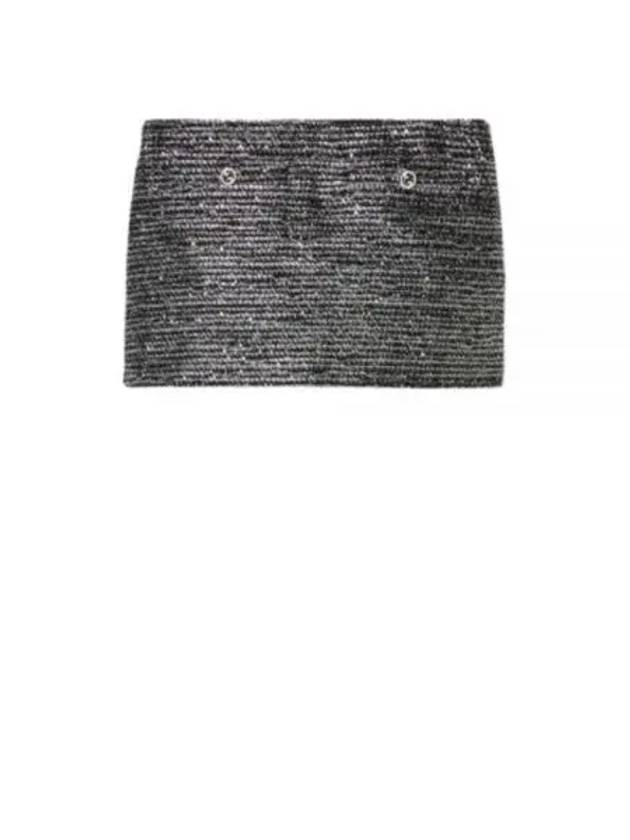 800174 ZAQ9N 1138 Striped Tweed Mini Skirt - GUCCI - BALAAN 1