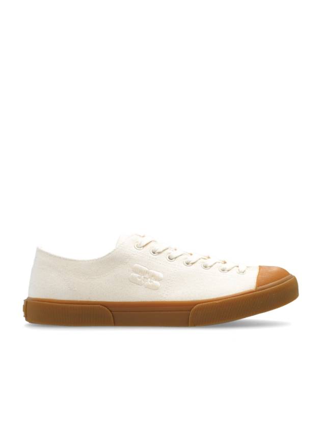 Egret Logo Low Top Sneakers Ivory - GANNI - BALAAN 2