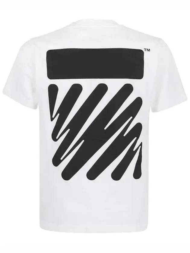 Wave Diag Slim Short Sleeve T Shirt White - OFF WHITE - BALAAN 1