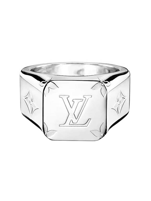 Monogram Signet Ring Silver - LOUIS VUITTON - BALAAN 1