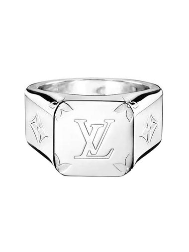 Monogram Signet Ring Silver - LOUIS VUITTON - BALAAN 1