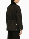 Diamond Quilted Nylon Jacket Black - BURBERRY - BALAAN 3