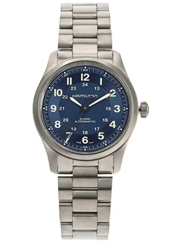 Khaki Field Titanium Auto 38mm Watch Blue - HAMILTON - BALAAN 4